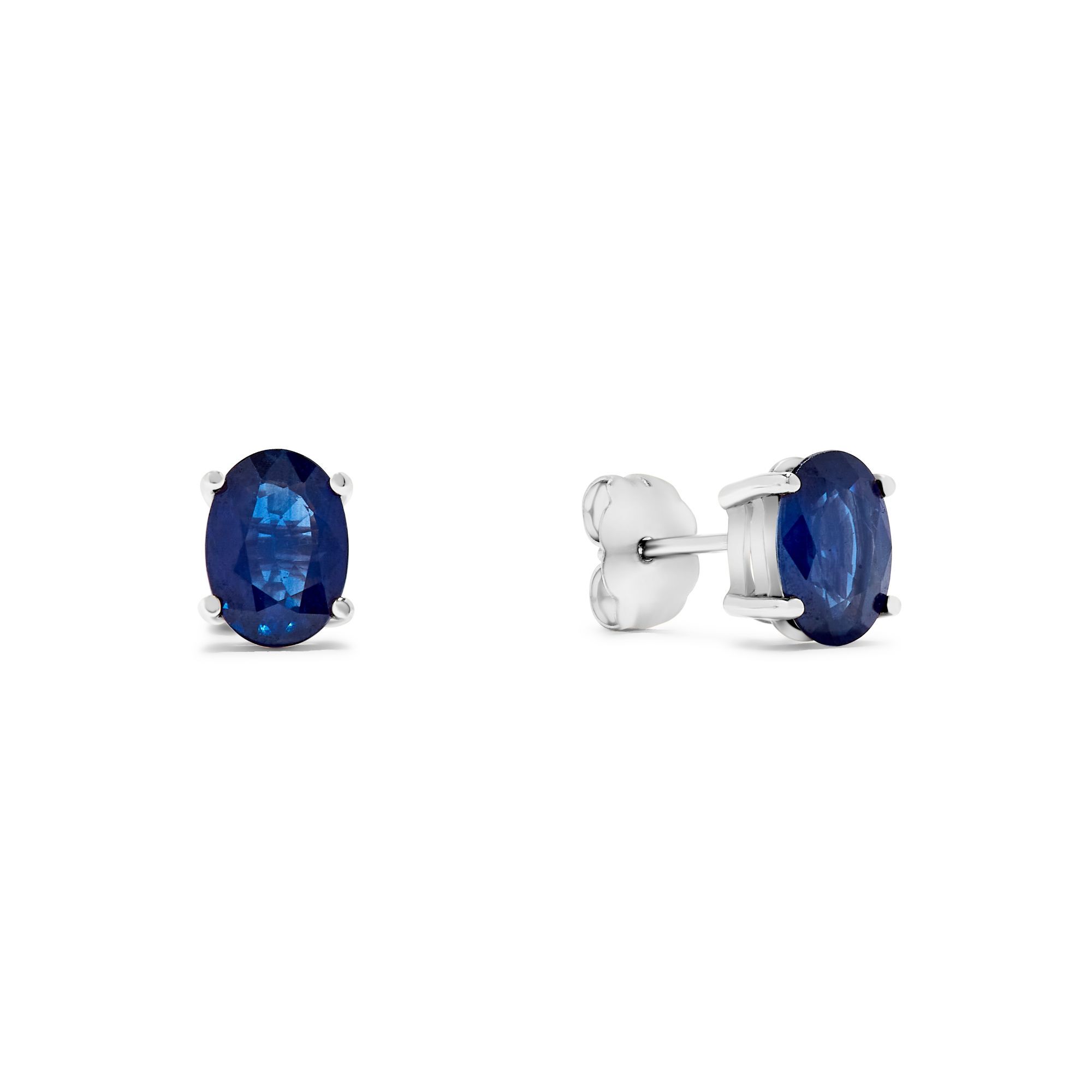 Gold sapphire stud earrings top
